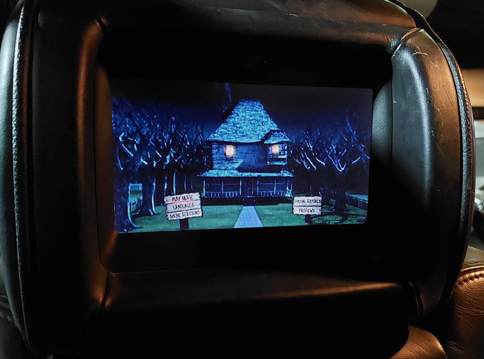 07-08 RANGE ROVER (L322) FRONT LEFT or RIGHT SEAT HEADREST DVD PLAYER JET BLACK — exact item pictured